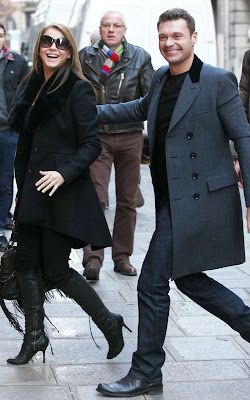 Ryan Seacrest and Julianne Hough out in Paris