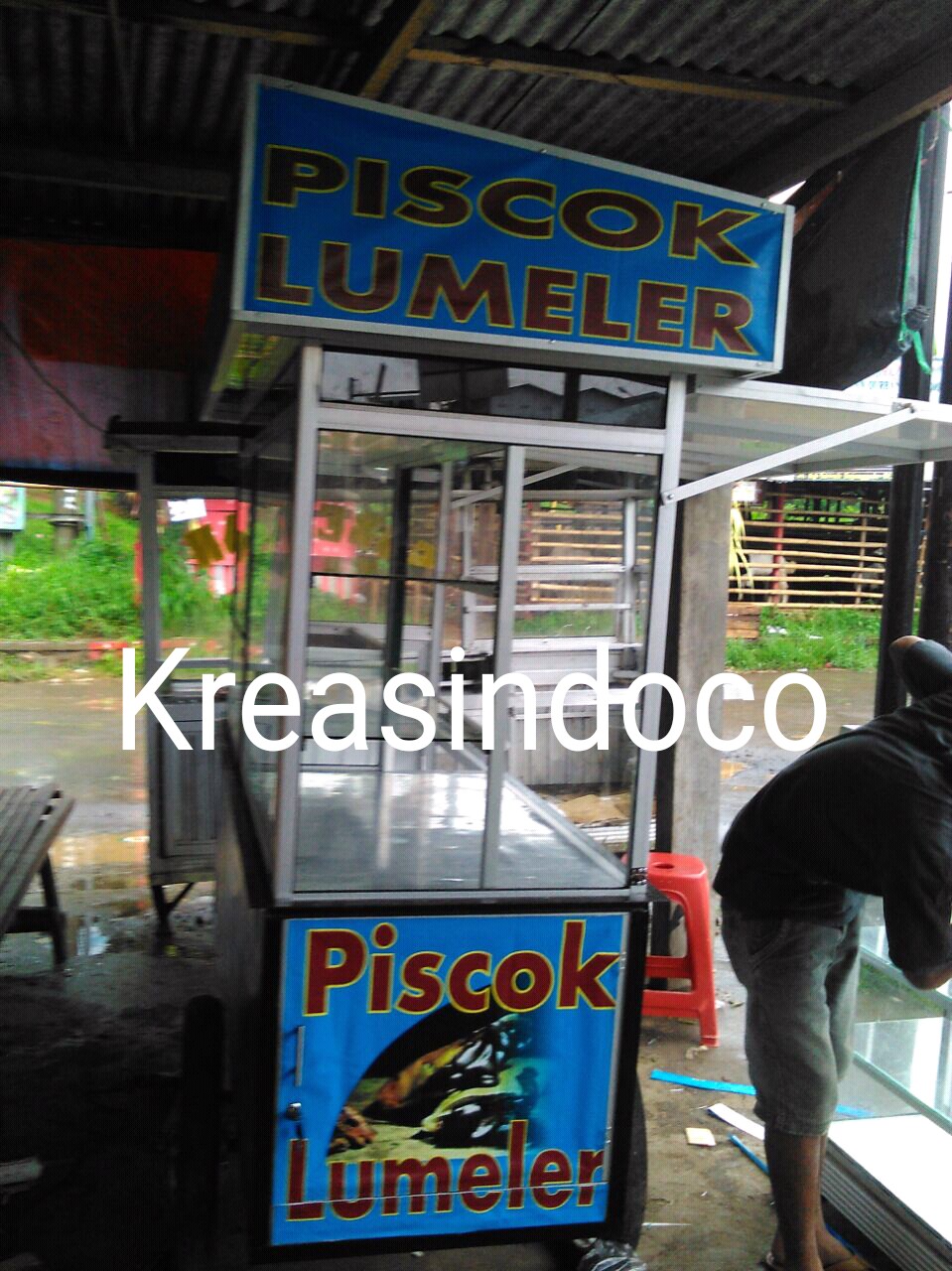 Gerobak Piscok Lumer Bahan Aluminium Pesanan Bpk Nasihin BSD Tangerang