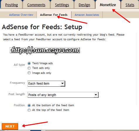 AdSense for Feeds