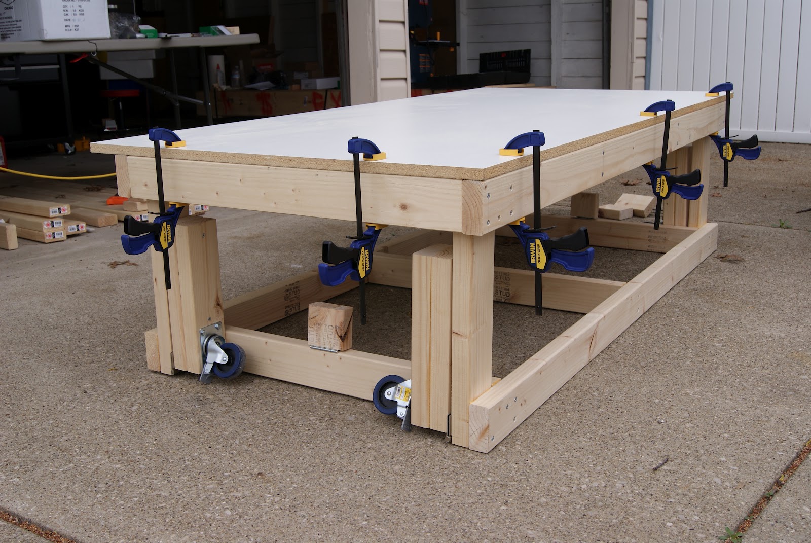 workbench plans with casters