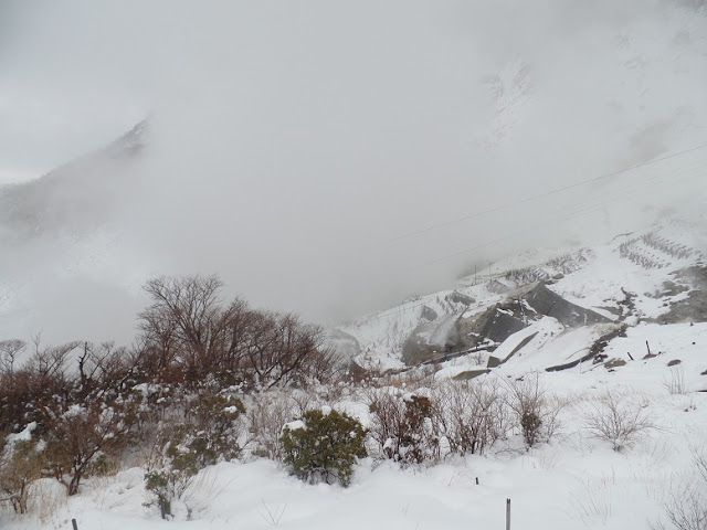 hakone owakudani snow