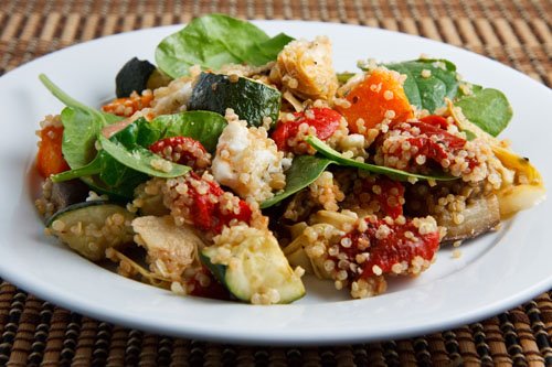 Toasted Quinoa Salad. 3/4 cup uncooked quinoa 1 cup diced carrots