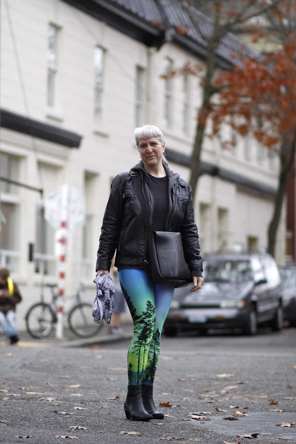 Silver Miller Aurora Skye Black Milk Leggings Seattle Street Style Fashion