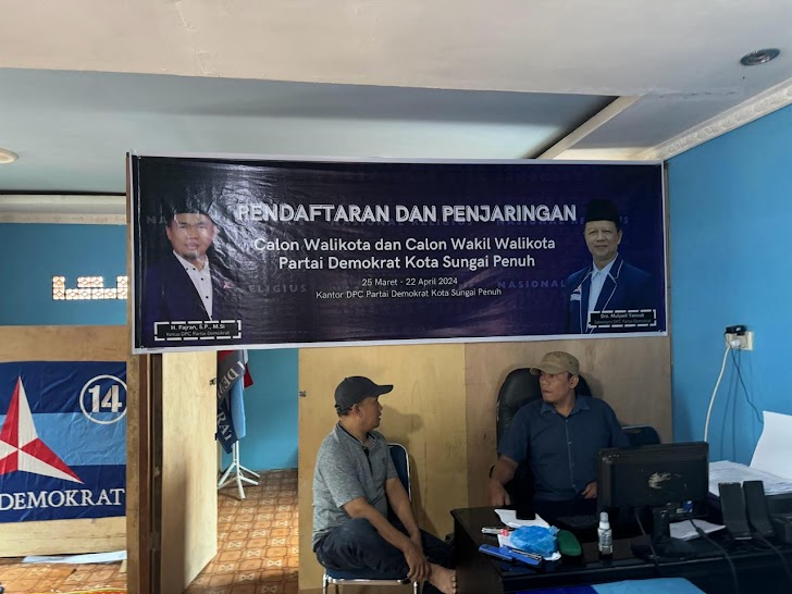 DPC Partai Demokrat Sungai Penuh Buka Penjaringan Calon Kepala Daerah