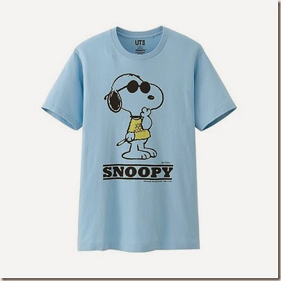 UNIQLO Man Peanuts Graphic Short Sleeve T-shirt Cream 05