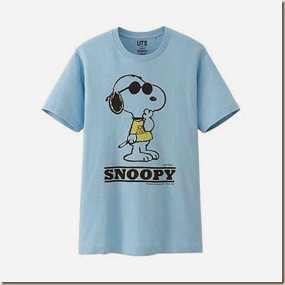 UNIQLO Man Peanuts Graphic Short Sleeve T-shirt Cream 05