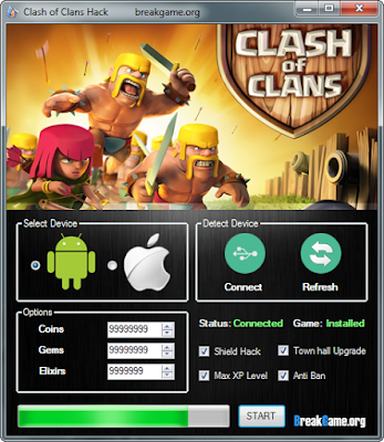Hack Clash of Clans 2015 Android & iOS v9.5