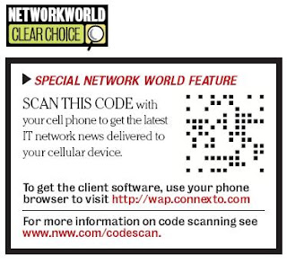 Network World Adding ConnexTo codes on their recurring publications for their mobile subscribers