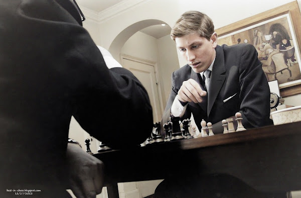 Chess champion Bobby Fischer, 1962, New York, NY, US.