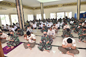 Jelang HUT TNI Ke 76 Prajurit TNI AL Lantamal I Laksanakan Doa Bersama