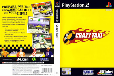 Jogo Crazy Taxi PS2 DVD Capa