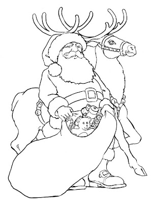 Coloring Pages Santa