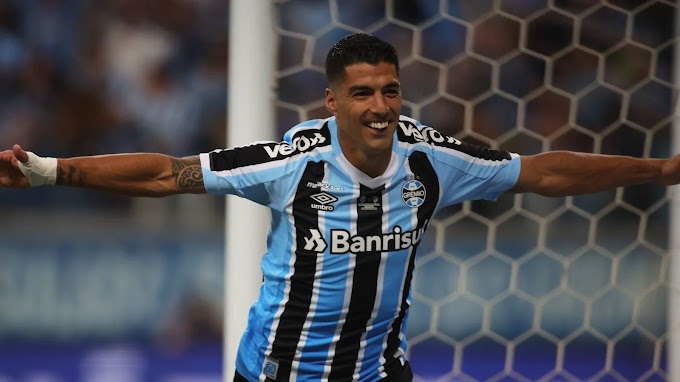 Luis Suárez marca, Grêmio vence o América-MG de virada e volta ao G-4 do Brasileirão