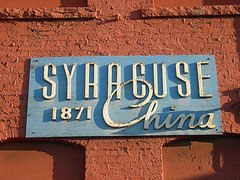 Syracuse China Sign