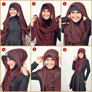 Cara memakai hijab modern dan simple Terbaru 2014 ...