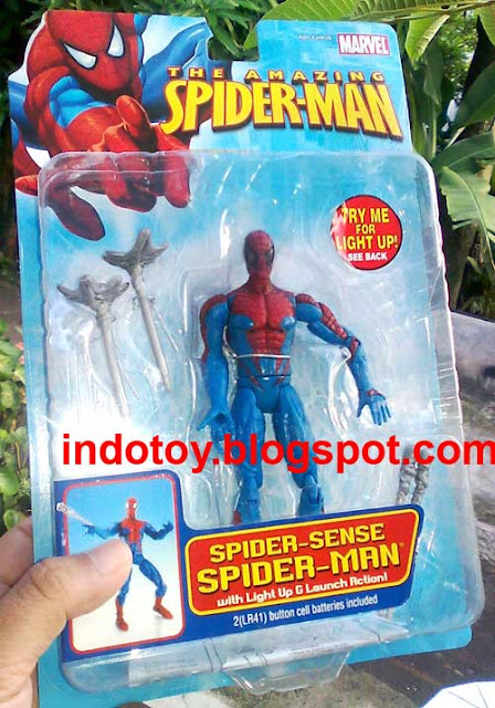 Jual Amazing Spiderman Action Figure Spider-sense Spiderman with Light Up G&  Launch Action