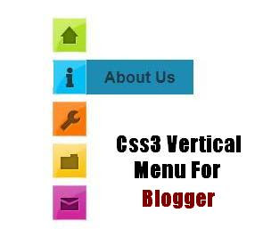 Css3 Vertical Side Menu For Blogger