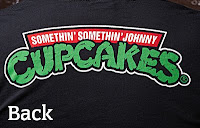 Johnny Cupcakes x Teenage Mutant Ninja Turtles Pizza Crossbones T-Shirt Back Logo