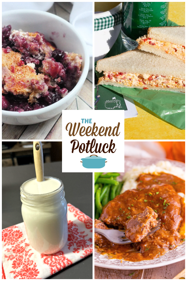 A virtual recipe swap with Cake Mix Fruit Cobbler, Famous Masters Pimento Cheese, Homemade Coffee Creamer, Crock Pot Cubed Steak and dozens more!