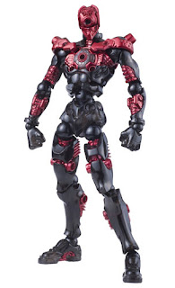 Kaiyodo Revoltech Assemble Borg Nexus Figure with Crimson Gear