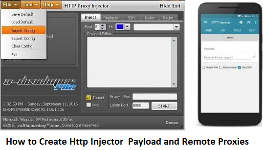 How to Create Http Injector  Payload and Remote Proxies