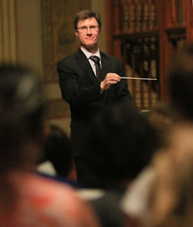 David Kimock directing 2015 papal choir at Cathedral
