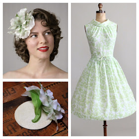 Mint Julep - vintage 50s/60s pairing #vintage #dress #1960s #fashion #orchid #green