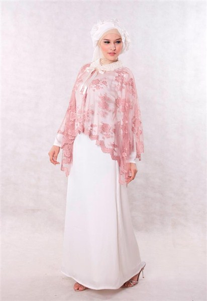 Baju muslim brokat model gaun pesta terbaru 2015 dan 2016