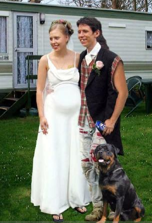 Ugly Wedding DressFunny Wedding Couple