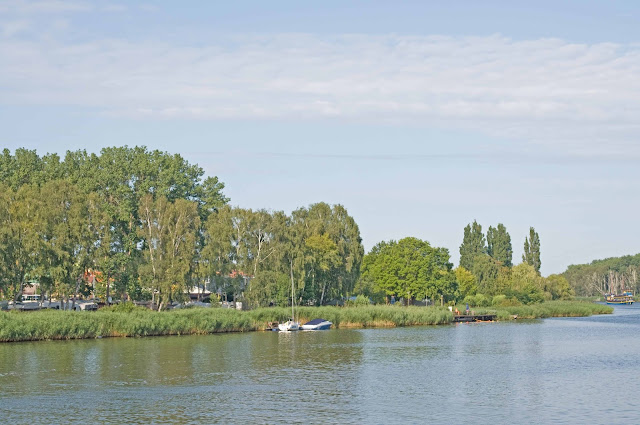 widok na zalew, rzeka Dziwna, Dzwinów