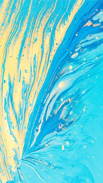  Papel de Parede para Celular Abstrato Azul e Amarelo