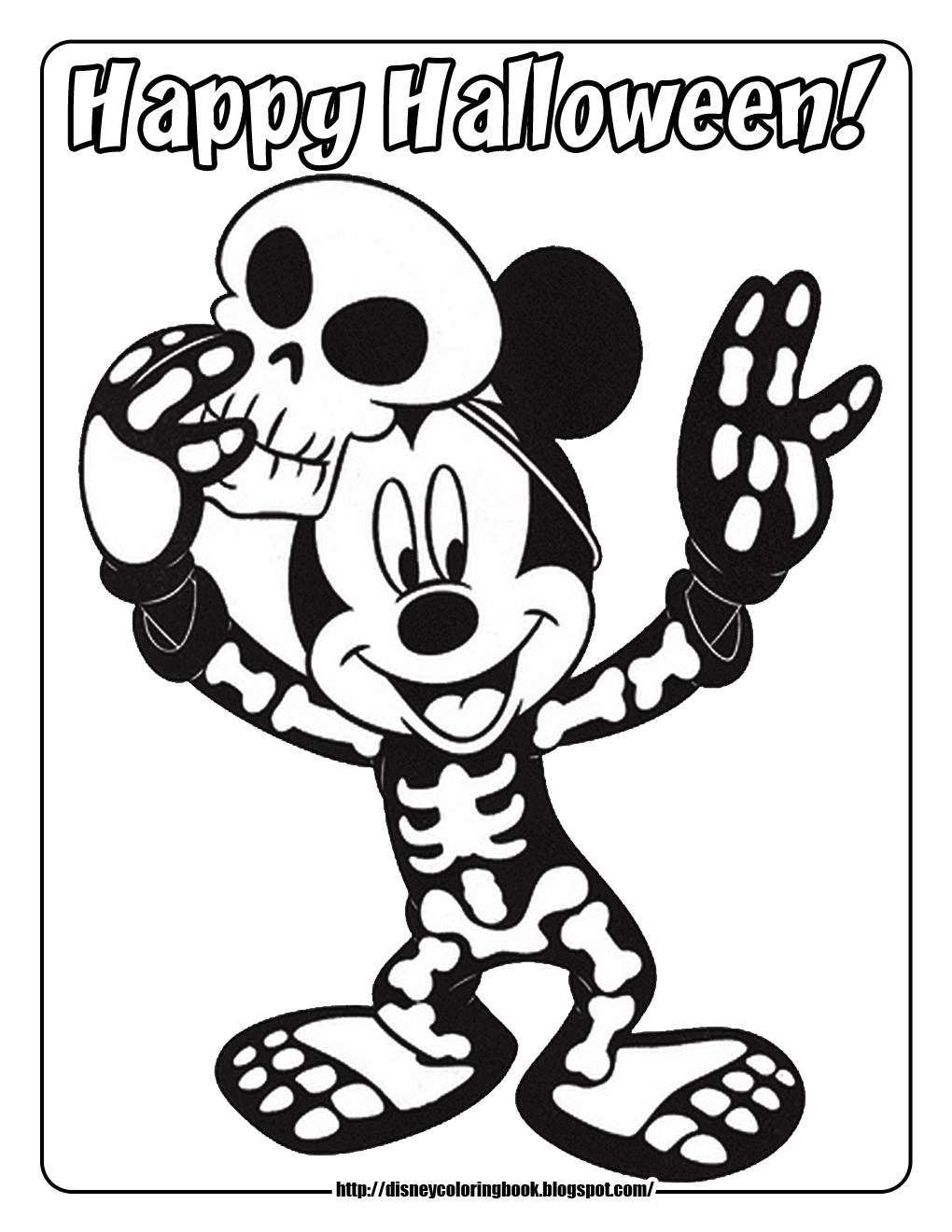halloween coloring pages mickey mouse costume