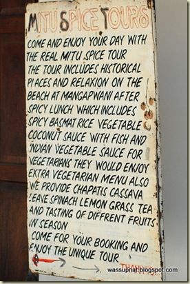 Mr Mitu's spice tour