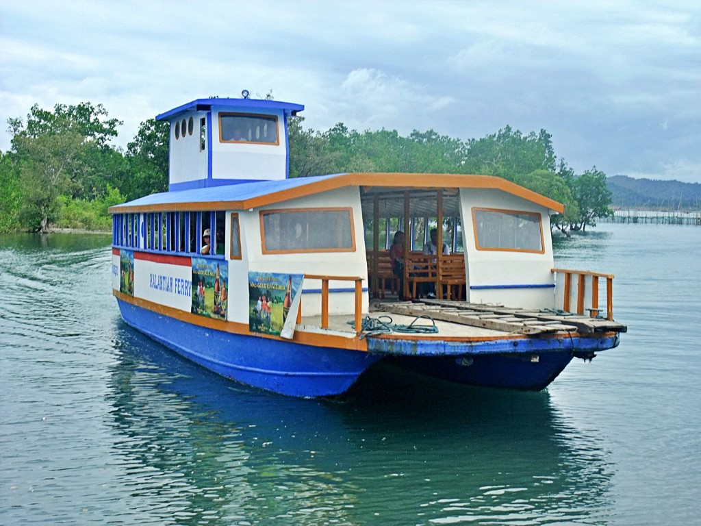 boat approaching the Dumaguit-Batan Ferry Port in New Washington Aklan