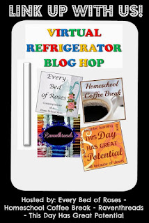 The Virtual Refrigerator is an art post link-up hosted by Every Bed of Roses, Homeschool Coffee Break, Raventhreads, and This Day Has Great Potential #VirtualFridge #art