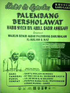 jadwal habib syech mei 2016 palembang bersholawat