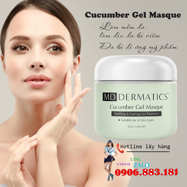 MD Dermatics Cucumber gel masque mặt nạ chống dị ứng