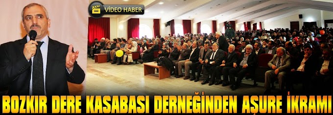 Bozkır Dere Kasabası Derneğinden aşure ikramı