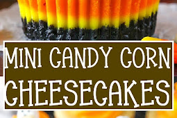 MINI CANDY CORN CHEESECAKES
