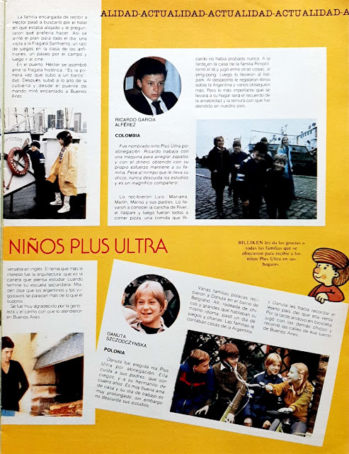 Operacion Plus Ultra Internacional, Revista Billiken, Decada de los 80, Argentina