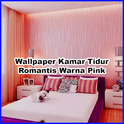 wallpaper kamar tidur romantis warna pink