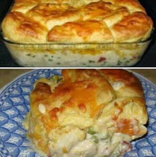 Chicken and Biscuits Casserole