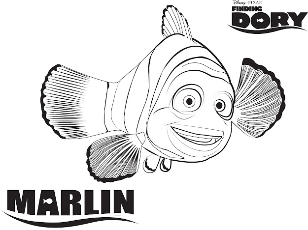 Disneys Finding Dory Coloring Pages Sheet Free Disney Printable Finding  Dory Color Page
