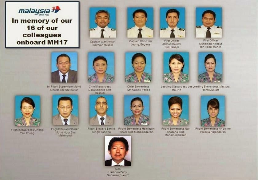 SENARAI ANAK KAPAL MH17 DAN LATAR BELAKANG