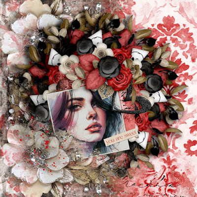 Layout created by Layouts by Angelique with the Free Minikit... Sweet on You by Dutch Dream Designs