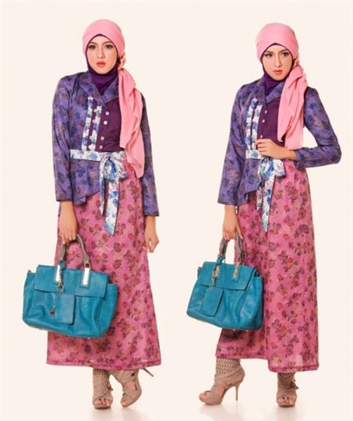 21 Model  Baju  Batik  Muslimah Modern Terbaru 2019  Atasan 