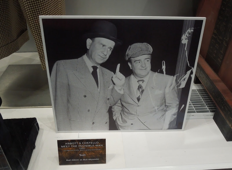 Abbot Costello costume display