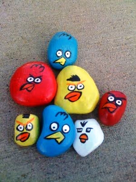 rock painting for kids