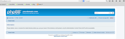 Forum web Menggunakan CMS php di linux