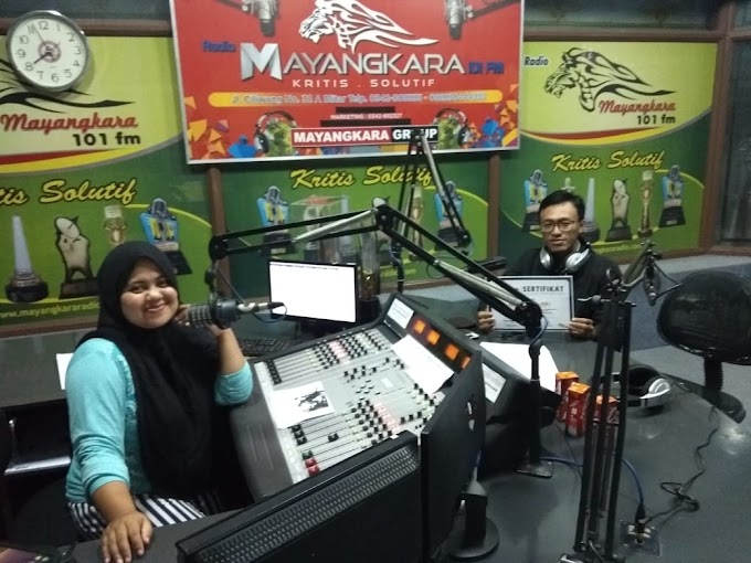 Jadi Narasumber di Radio Mayangkara